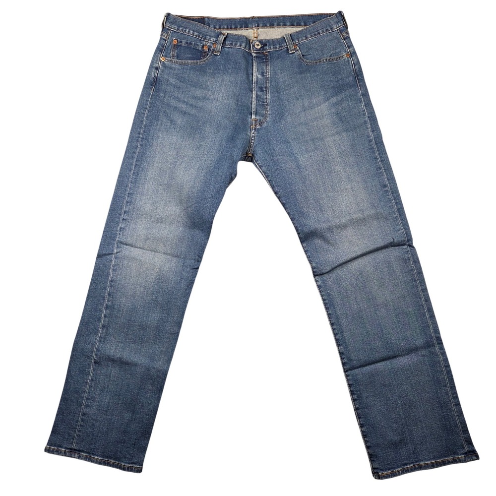 Levi's 501 Original Fit Jeans Mens 36x32 Blue Excellent Straight Leg Button Fly